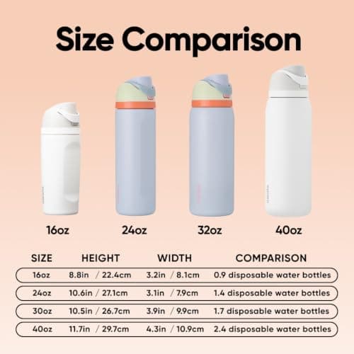 Owala FreeSip Insulated Stainless Steel Water Bottle, 945ml, Beach House — view 5