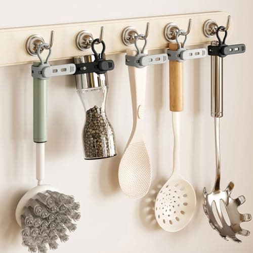 Cable Organizer Hook Straps, Silicone Wrap Tie Set of 3 for Cooking Utensils, Counter Clutter Control, Compact Spaces Silicone Cable Organizer Strap Adjustable Loop Tie Hook Soft Cord Wrap — view 5