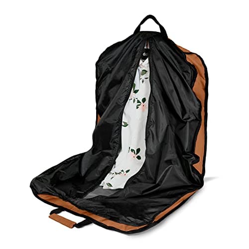 DALIX 39" Garment Bag Cover for Suits and Dresses Clothing Foldable w Pockets, Orange, OneSize, Soft — view 5