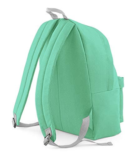 Personalised Floral Unicorn Girl Princess Sleeps Here ANY NAME Girls Kids Birthday Fashion Backpack Back to School Rucksacks Toddler Shoulder Bag Travel Bag. (Mint Light Grey) — view 2