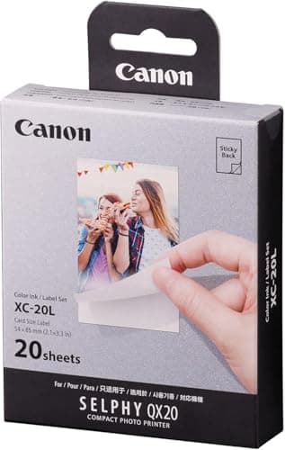 Selphy QX20 White + XC-20L vol 20 Colour Ink/Label Set — view 4
