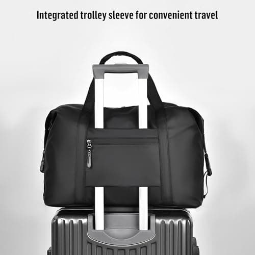 SZDPC Travel Duffel for Ryanair Cabin Bag 40x20x25 PU Leather Carry on Bag with Shoulder Strap — view 3