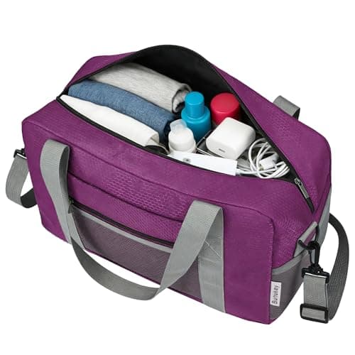 for Ryanair Cabin Bags 40x30x20 Underseat Airlines Cabin Bags 40x20x25 Travel Duffel Bag Carry On Hand Luggage Overnight Bag for Women Men 20L (Purple) — view 5