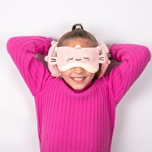 Puckator Relaxeazzz Adoramals Puff the Puffer Fish Plush Travel Pillow & Eye Mask - Sleep Eye Mask Masks - Kids Travel Accessories For Sleeping Airplane - Flight Plane Neck Pillow Pillows — view 2