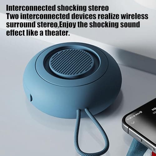 Waterproof Speaker Portable Audio Sounder with Subwoofer Stereo Bass — view 5