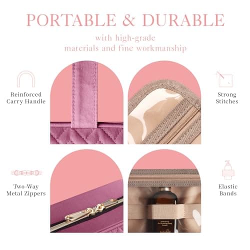 HOTOR Hanging Travel Toiletry Bag Women Essentials,Makeup Wash Bag — view 6