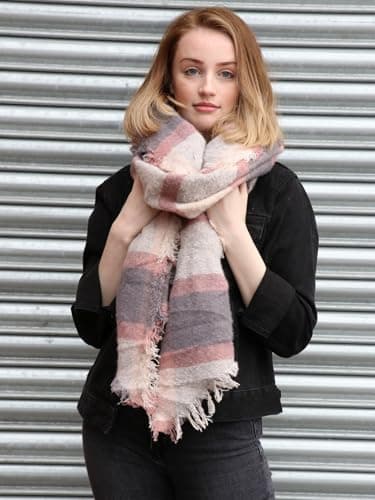 Style Slice Women's Tartan Plaid Blanket Scarf Oversized Shawl Wrap — view 2