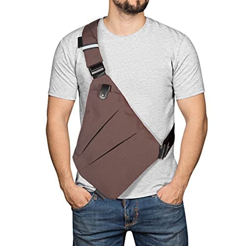 Ovecat Unisex Anti Theft Sash Sling Crossbody Bag — view 2