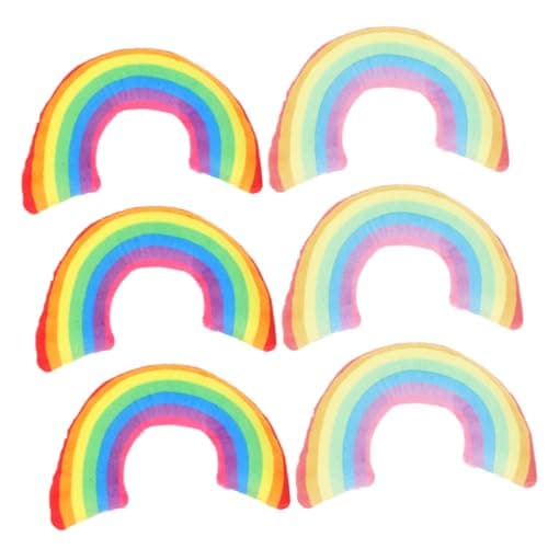 BESPORTBLE 6 Pack U Shaped Catnip Pillow for Cats, Soft Polyester and Pp Cotton Cat Neck Support Cushion, Washable Calming Pillow for Sleeping Area and Indoor Resting