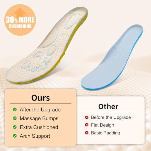 JOINFREE Womens Indoor Slippers Wide Toe Box Memory Foam Beige — view 6