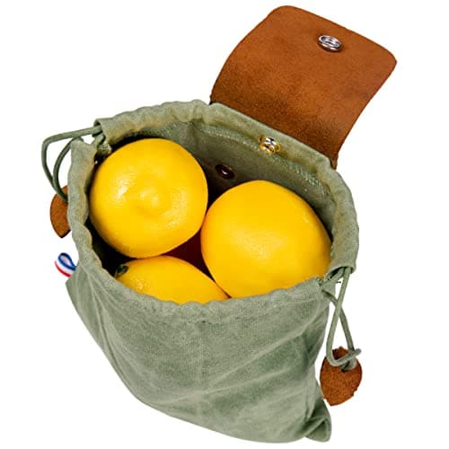 Waxed Canvas Foraging Pouch for Hiking, Black — view 3