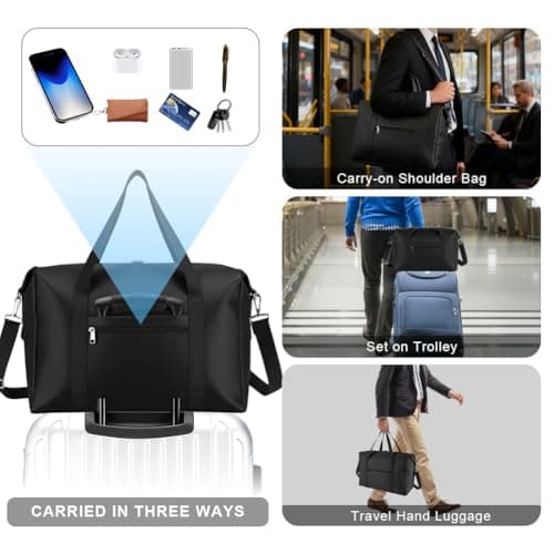 HOTUT Portable Travel Duffel Bag,44x30x19 Underseat Foldable Travel Bag — view 6
