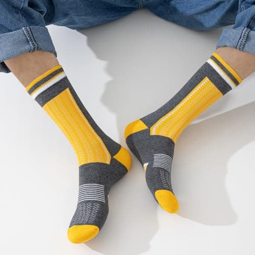 Cirorld Men's Cushioned Moisture Wicking Breathable Work Socks, 6 Pairs — view 2