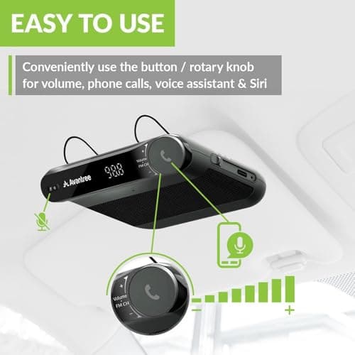Avantree Roadtrip - Car Bluetooth Speaker & Wireless FM Transmitter Kit — view 6
