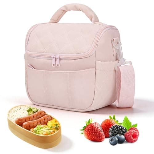 TranRantic Insulated Lunch Bags for Women, Lunch Box Bags (Pink)