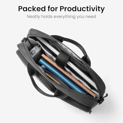 tomtoc Laptop Bag 15 15.6 16 Inch, Water Resistant Laptop Sleeve Case for 15'' New MacBook Air M5(2026), 16'' MacBook Pro M5 Pro/Max (2026), Briefcase with Accessory & Document Storage for Business — view 3