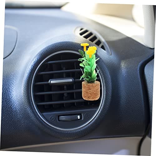 Car Air Freshener Clip Cork Plastic Plant Pot Vent Decor — view 4