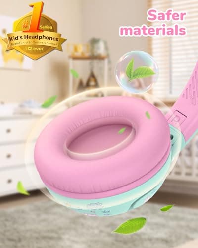 iClever BTH27 Toddler Headphones CPC Certified for 2+ Year Old Travle/iPad — view 2