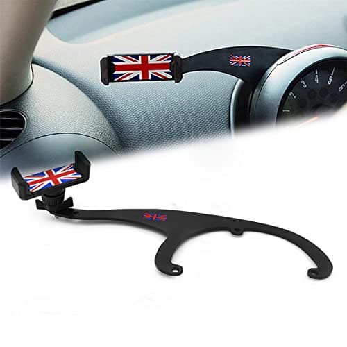 Heinmo Union Jack Red Smartphone Cell Phone Mount Holder For R55 R56 R57 CLUBMAN Convertible Coupe 2006-2015