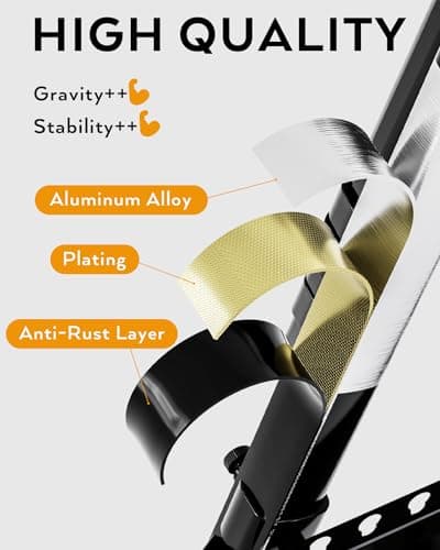 Nicpro Art Easel for Sign, Black Aluminum Metal Tripod Stand - Adjustable Height 17 to 66" for Table-Top/Floor Painting, Drawing, Display, Poster, Canvas — view 2