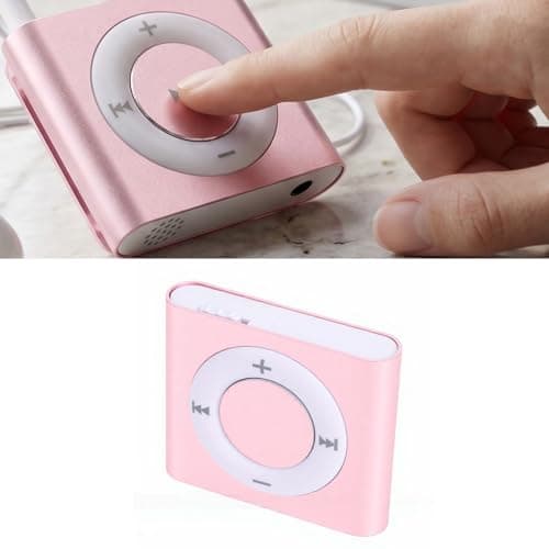 Generic Portable Aluminum Alloy MP3 Player with HiFi Sound Speaker Rechargeable for Students and Kids (Rose Gold) — view 2