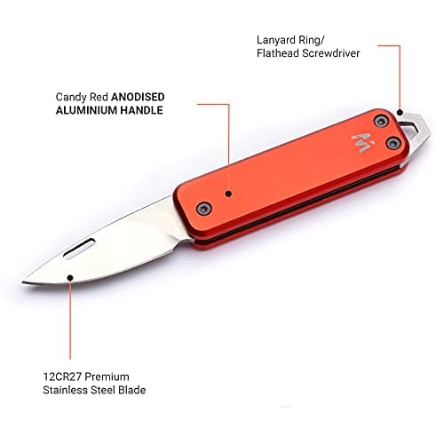 Whitby Pocket Knife, 1.75" Survival Stainless Steel Folding Knives UK Legal — view 5