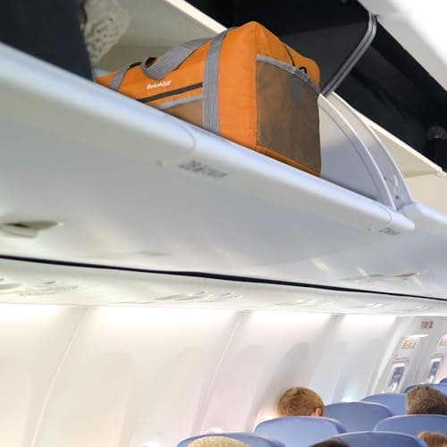 for Ryanair Airlines Cabin Bags 40x30x20 Underseat Holdall Travel Bag 20L Carry on Hand Luggage Weekend Bag with Shoulder Strap for Women and Men (Orange) — view 5