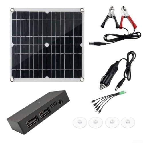 Foldable 50W Solar Panel with Dual USB Ports