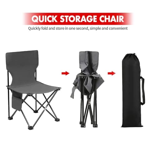 WY8 Ultra-Light Camping Chair – Compact, Foldable, and Portable Chair with Carrying Bag for Picnics, Fishing, Hiking & Outdoor Activities – Supports up to 100kg — view 2