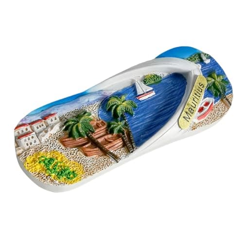 Flip-Flop Ocean View Style Mauritius Fridge Magnet Souvenir Home Decoration Refrigerator Creative Hand Painted Craft Collection — view 2