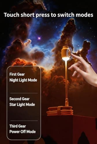 Lancoon 2 Pack Starry Sky Projector Galaxy Night Light with 3 Films — view 4