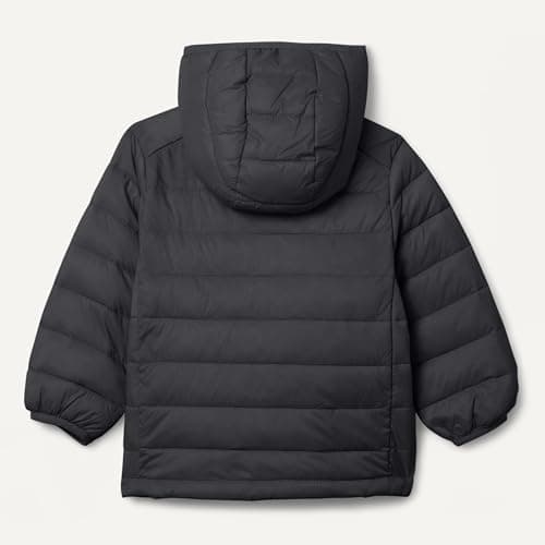 Amazon Essentials Boys' Lightweight Water-Resistant Packable Hooded Puffer Jacket, Black, 9 Years — view 3
