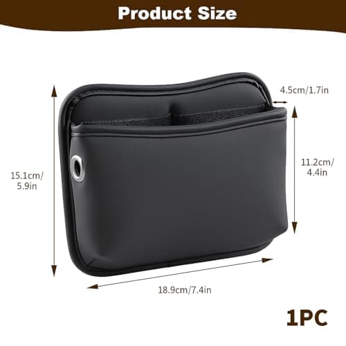 RTDHO Car Seat Side Pocket Organizer,PU Leather Car Pocket Pouch — view 3