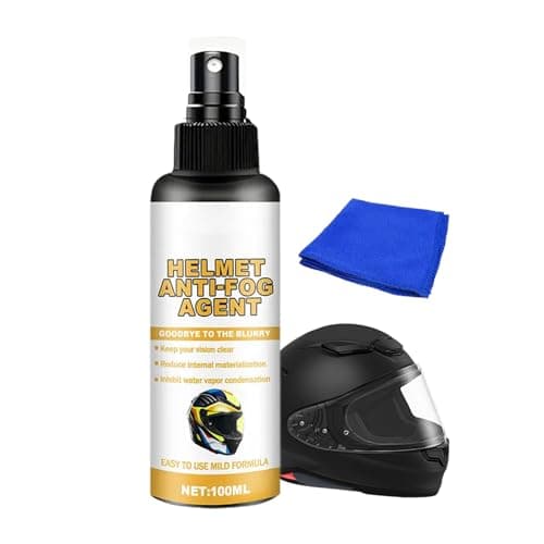 Anti Fog Spray For Helmet Visor- Waterproof Long-Lasting Defogger, Helmet Visor Defogging Fluid, 100ml For Lens Glasses Goggles Windshield Motorcycling Ski Snowboarding Sports Men Women