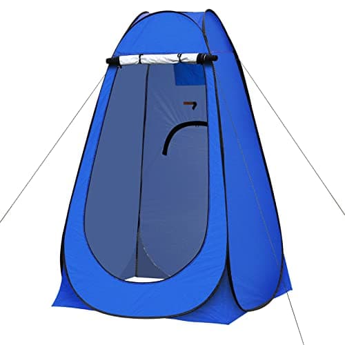 TUKAILAI Pop Up Privacy Shelter Toilet Shower Tent, 120x120x190cm, Blue