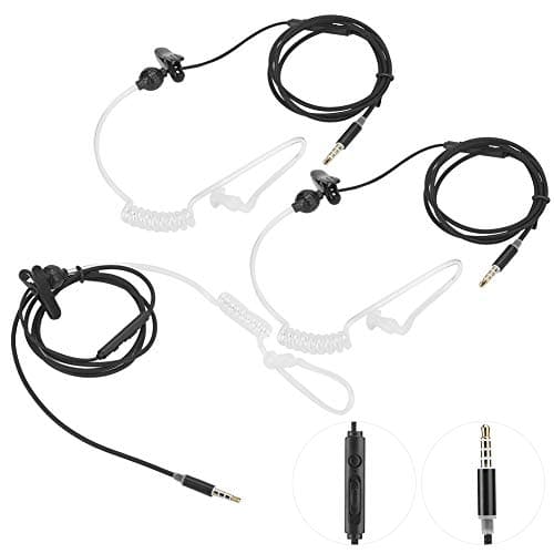 In-Ear Noise Reduction Headphones 3 Pack with Mic for Mobile Phone, Black — view 5