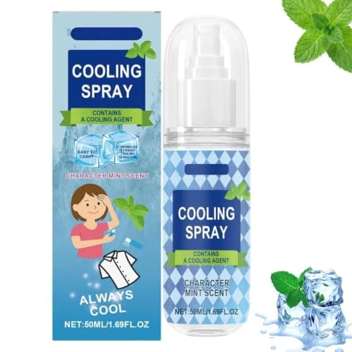 Cooling Mist Spray for Face and Body, 2026 Summer Cooling Spray, Instant Cooling Spray for Skin Hydration, Sun Relief and Refreshing Cold Sprays for Hot Weather, Sports, and Travel, 50ml