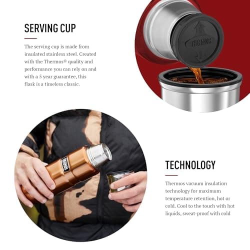 Thermos Stainless King Cranberry Red Flask (470ml) 18h Hot | 24h Cold — view 4