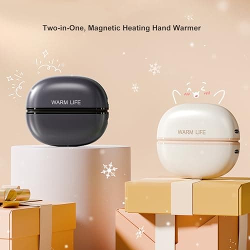 USB Rechargeable Hand Warmers for Indoor, Beige — view 2