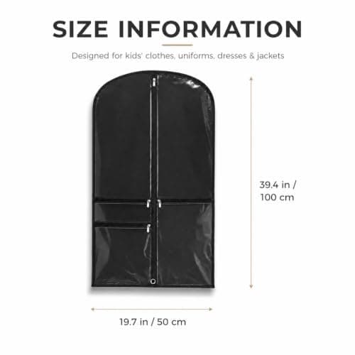 2 PCS Garment Bag for Suits Dress Cover Blazer Windbreaker Shirt — view 2