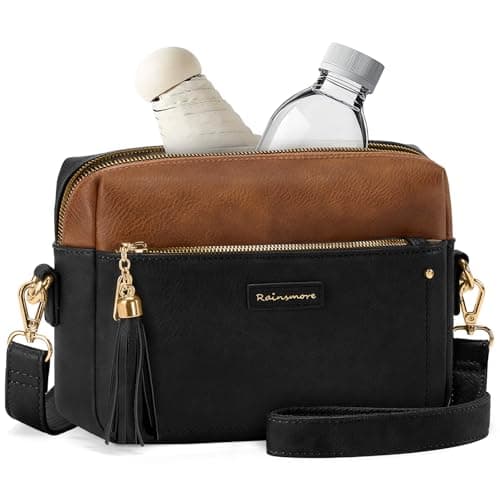 RAINSMORE Crossbody Bag for Women Small Handbags with Anti Theft Zipper