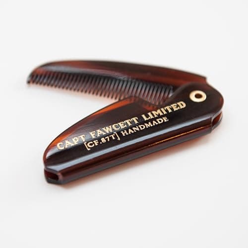 Captain Fawcett Lavender Moustache Wax & Folding Pocket Comb Set (CF.87T) – Medium Hold Styling Wax with Natural Ingredients & Travel Grooming Comb for Men — view 3