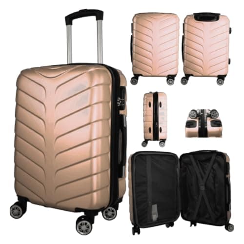 53X38X22CM Cabin Suitcase, Beige