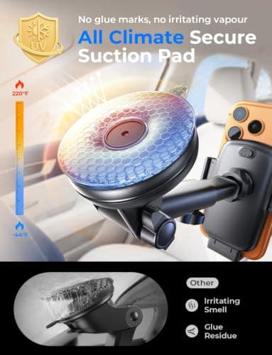 LISEN Car Phone Holder, Mobile Dashboard Phone Holder for Cars Air Vent — view 5