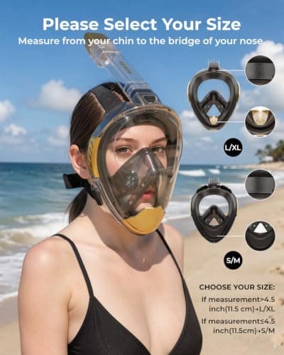 G2RISE Full Face Snorkel Mask Adult, Snorkel Set Adult for Men and Women — view 6