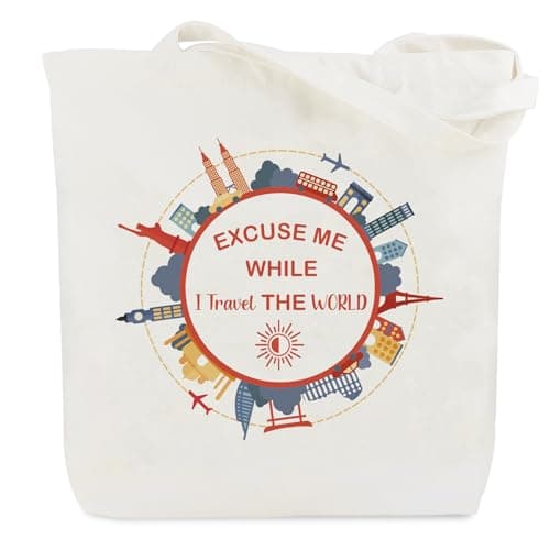 Travel Gifts for Women Canvas Bag Totebag Hiking Gifts for Someone Going Travelling Gifts for Travellers Gifts for Walkers and Hikers Travelling Gifts for Her Gifts for Travel Gift Ideas for Men