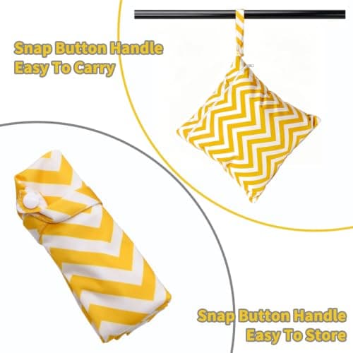 SECALIFE Wet Bag, Waterproof Wet Dry Bag for Swimsuits, Cloth Nappy Wet Bag, Outdoor Organiser Bag for Baby Items, Zipper Wet Dry Cloth Bag for Travel Beach Pool Gym Yoga — view 4