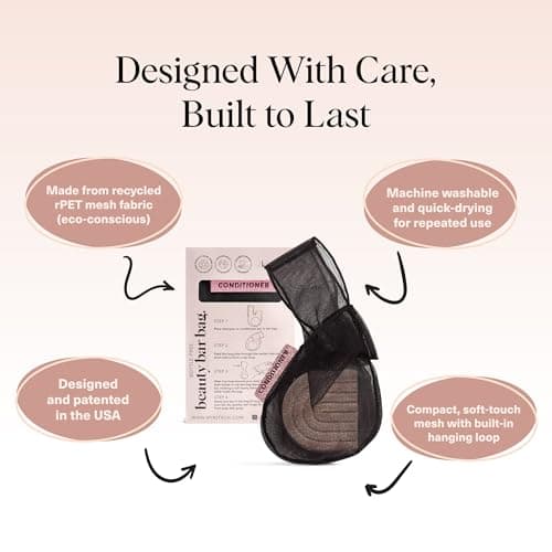 Kitsch Bar Soap Bag, Recycled Mesh Beauty Pouch, Eco-Friendly - Black — view 4