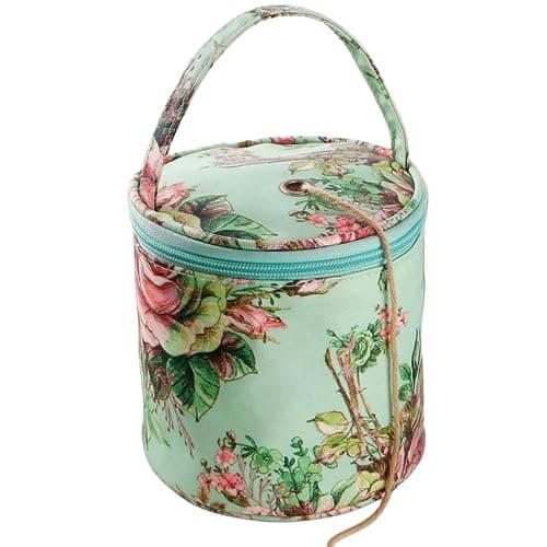 KAISELINNA Knitting Bag Yarn Storage Bag Wool Holders Crochet Tote Organizer Storage Bag Travel Knitted Wool Bags Sewing Tools (Green)
