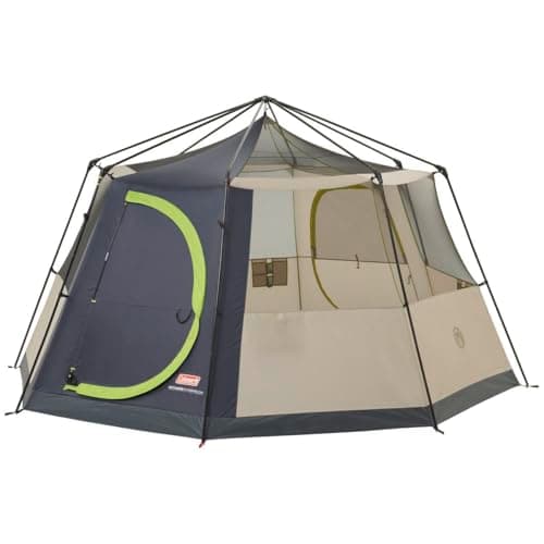 Coleman Tent Octagon 8 | For Camping & Festival, with Standing Room, Waterproof | 8 Person, Orange — view 3